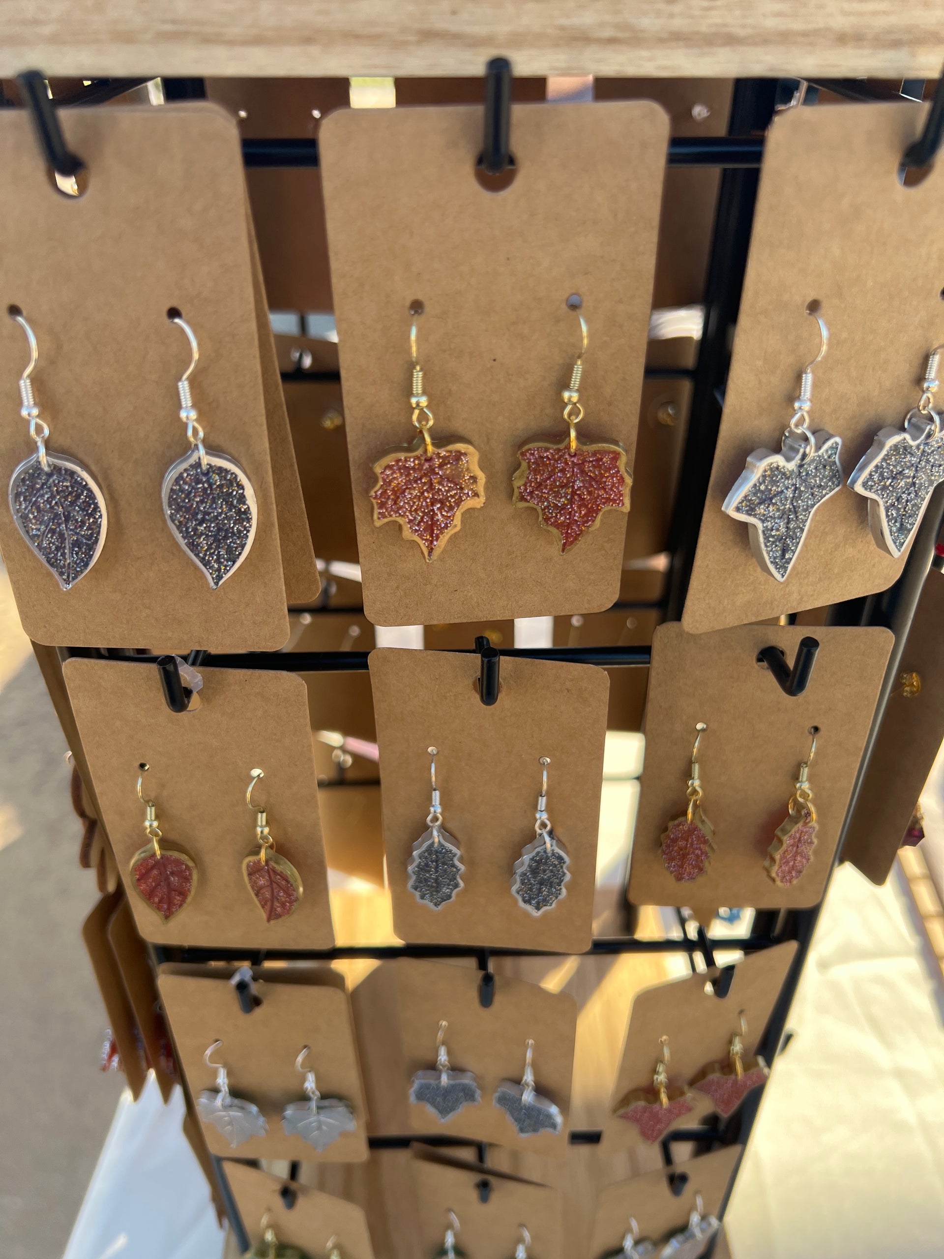 resin earrings