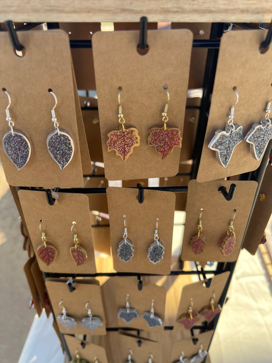 resin earrings