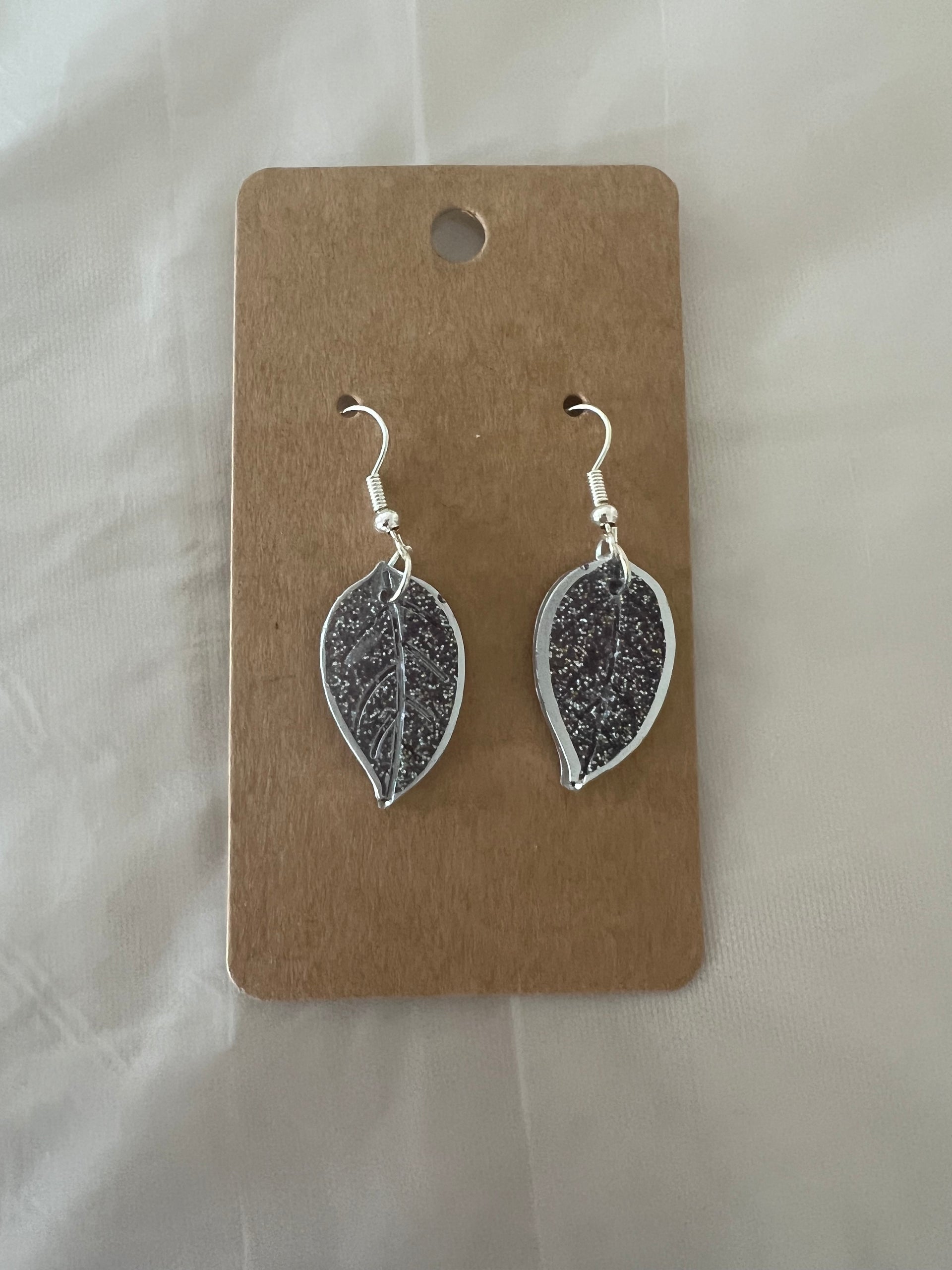 Handmade resin earrings, Autumn