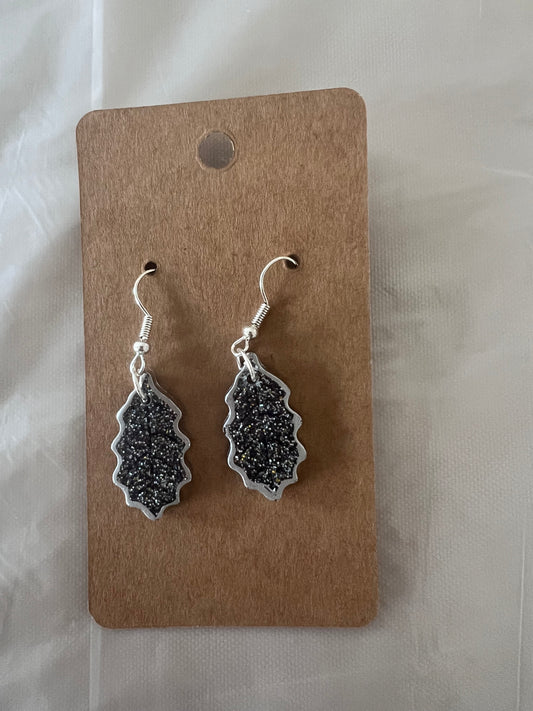 Handmade resin earrings, Autumn