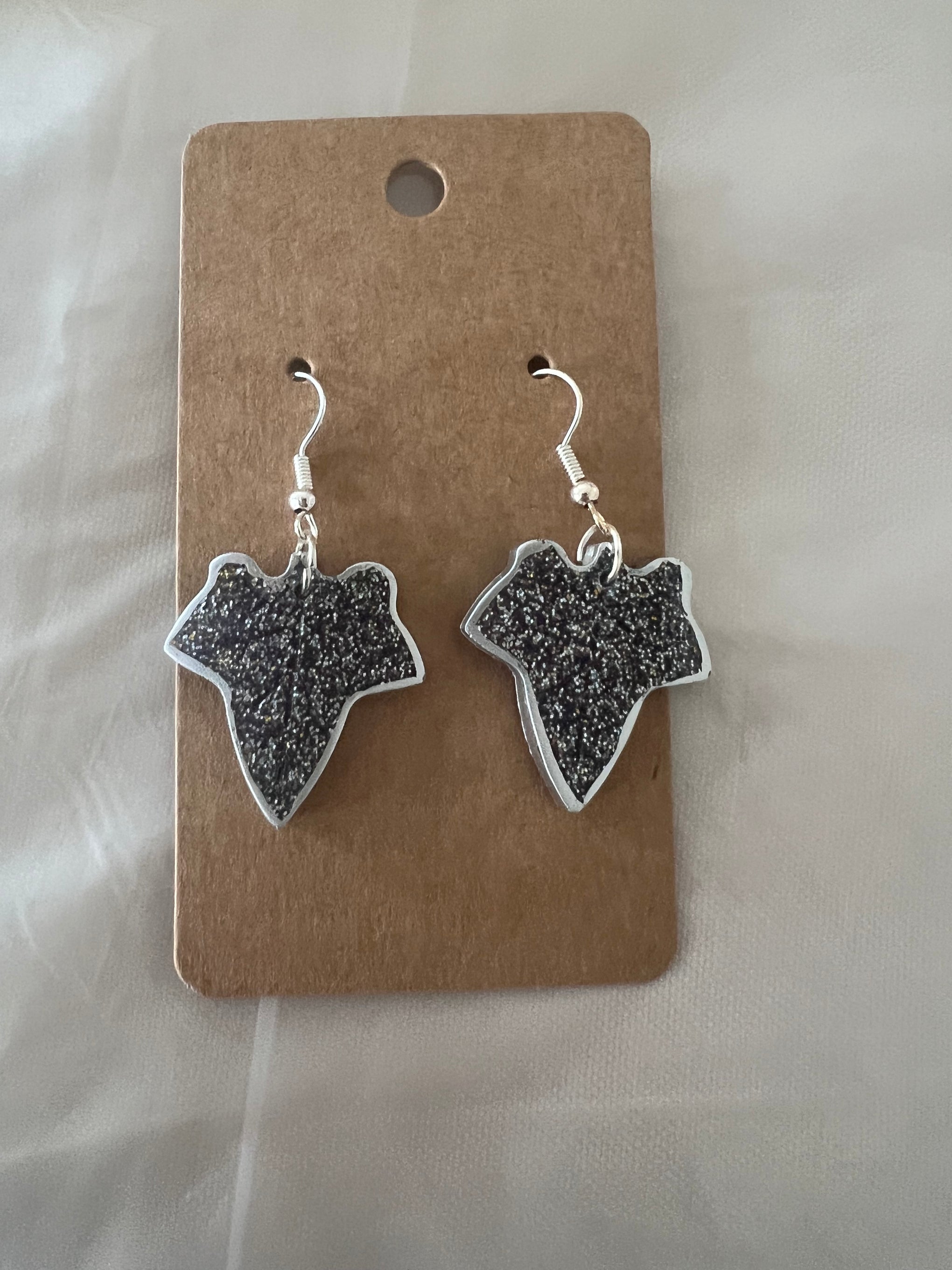 Handmade resin earrings, Autumn