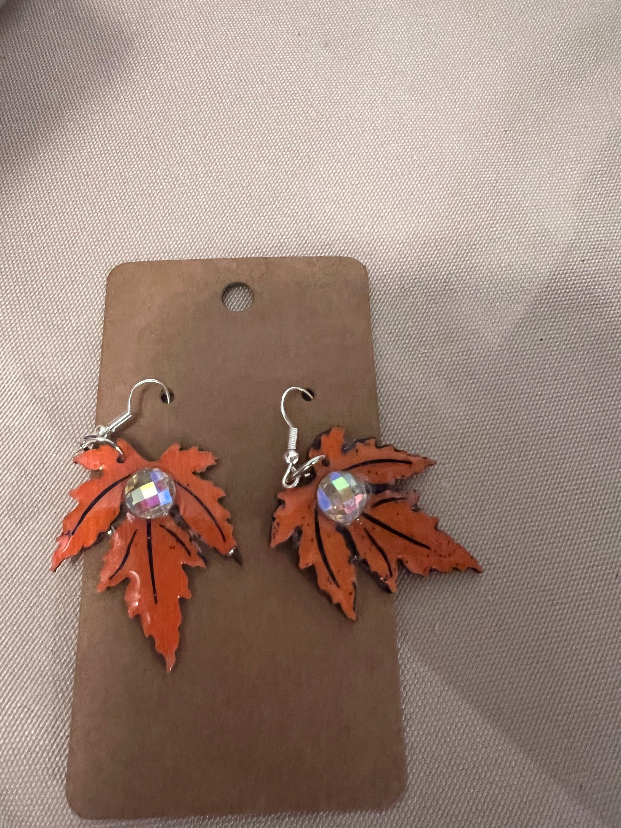 Autumn Leaf Dangle Earrings