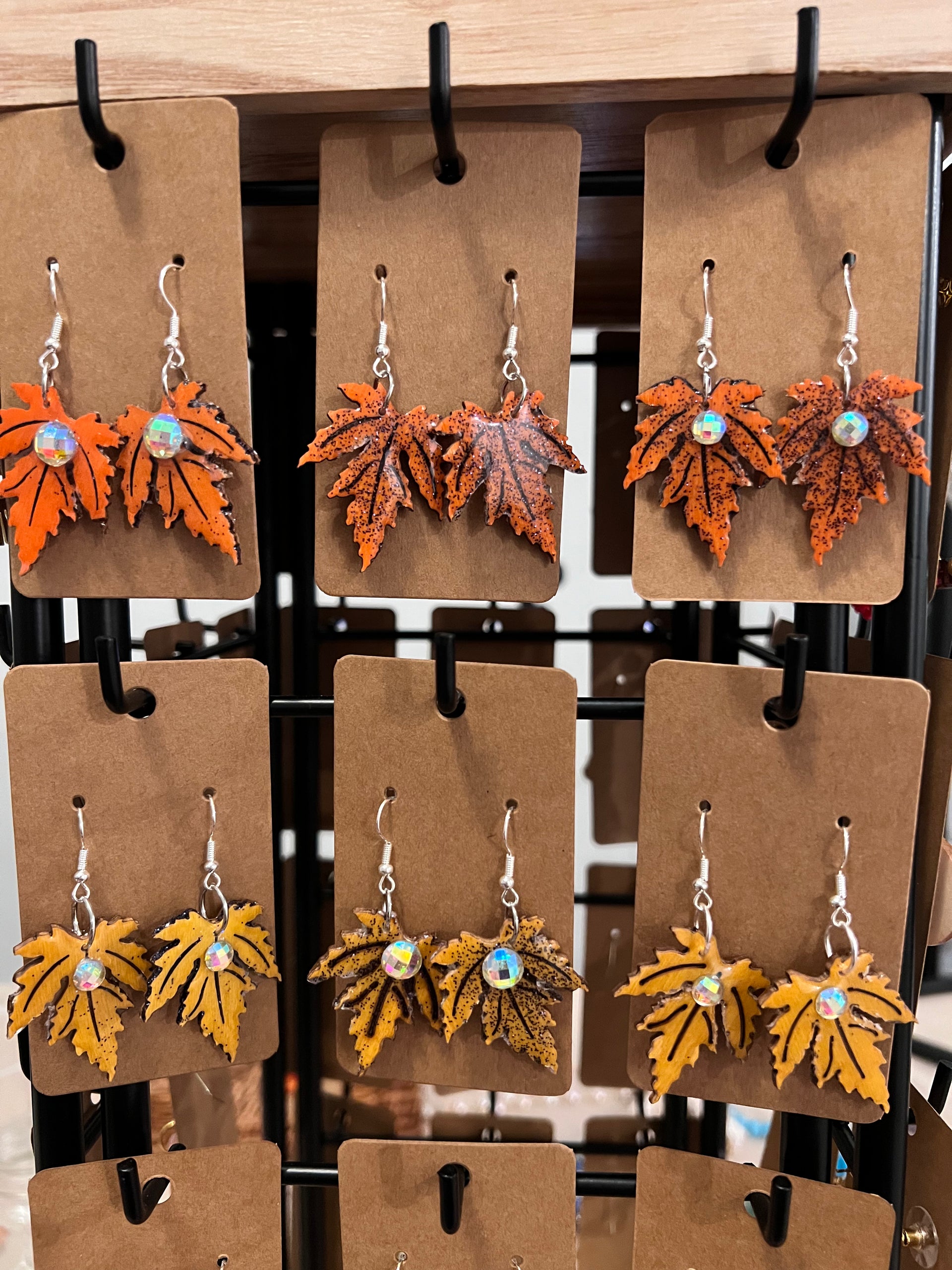Autumn Leaf Dangle Earrings