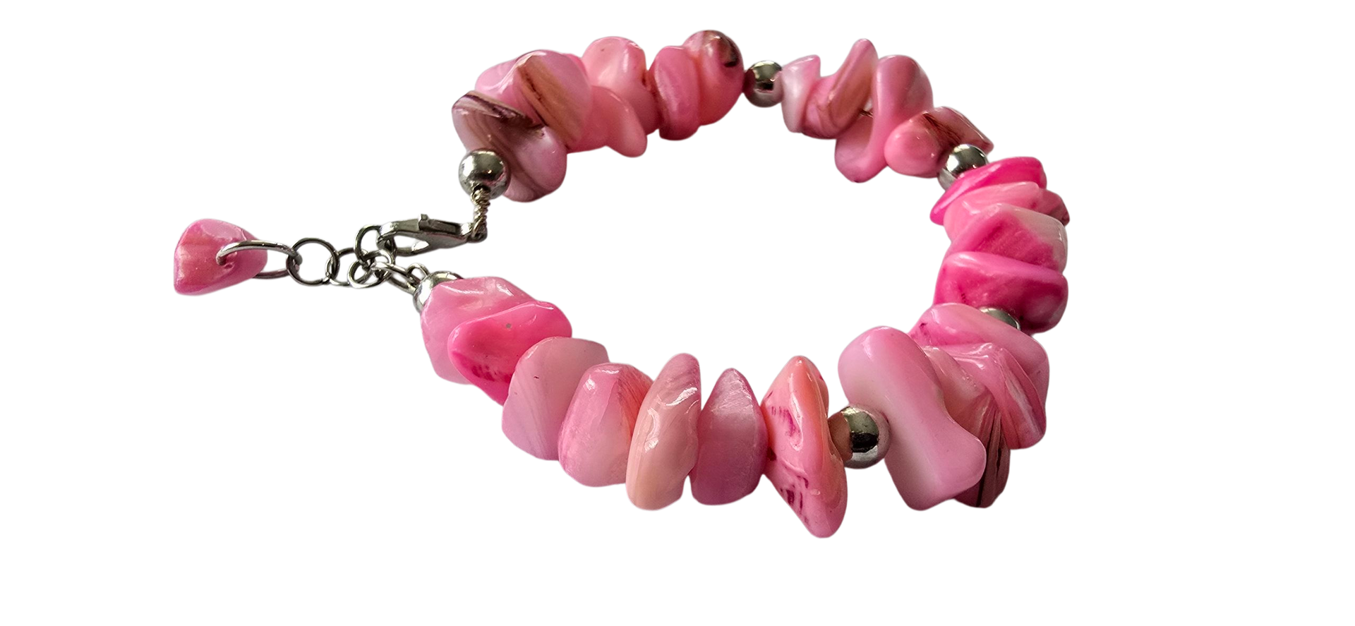 “Pink Mirage” Bracelet (silver)