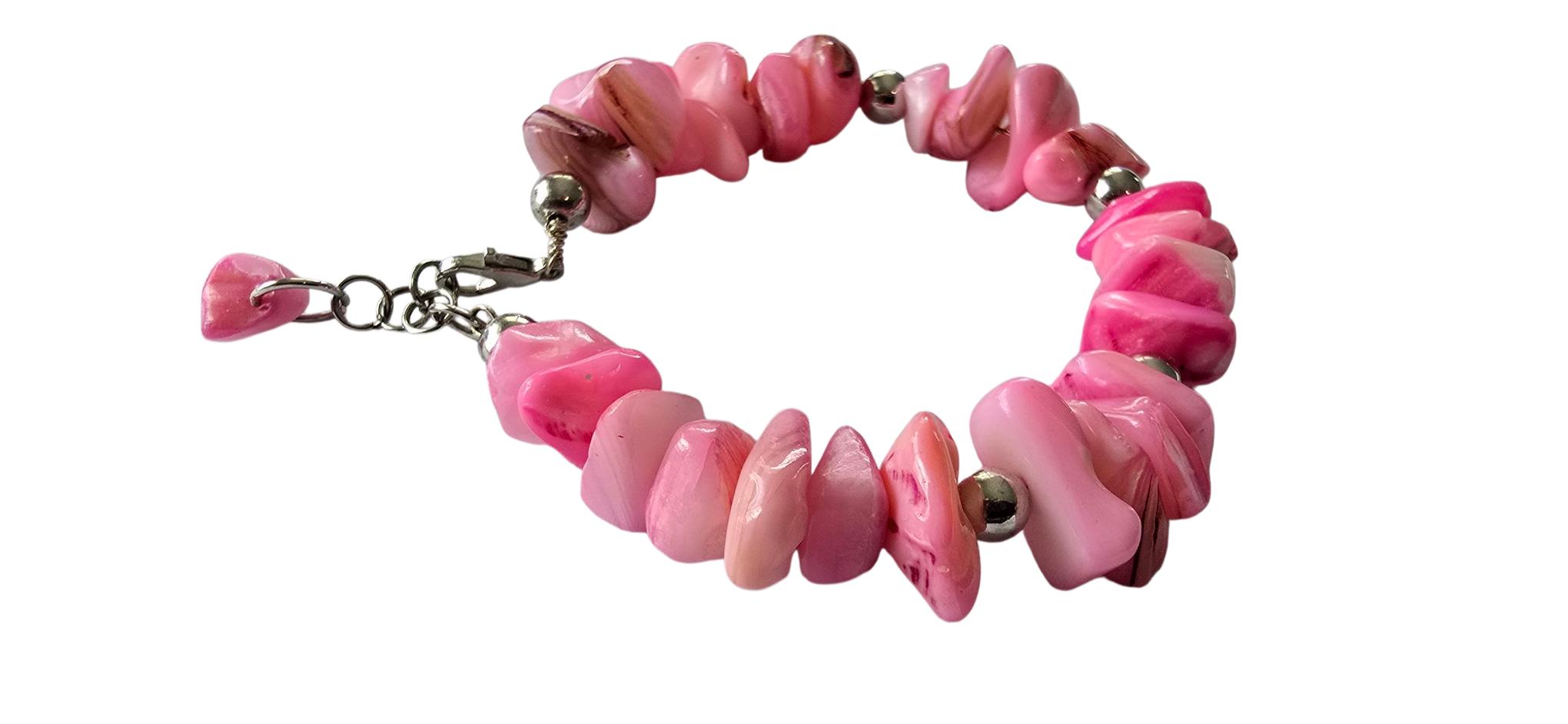 “Pink Mirage” Bracelet (silver)